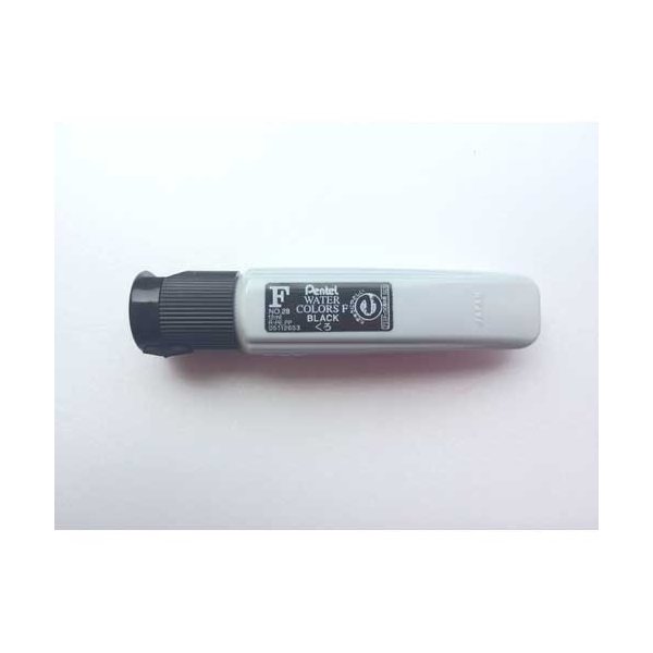エフ水彩 ポリチューブ WFCT28 黒 ぺんてる