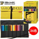 トンボ鉛筆 色鉛筆 36色 ロールケース入 NQ CR-NQ36C (Z) デザイン 設計 グラフ 事務 学習 彩色用