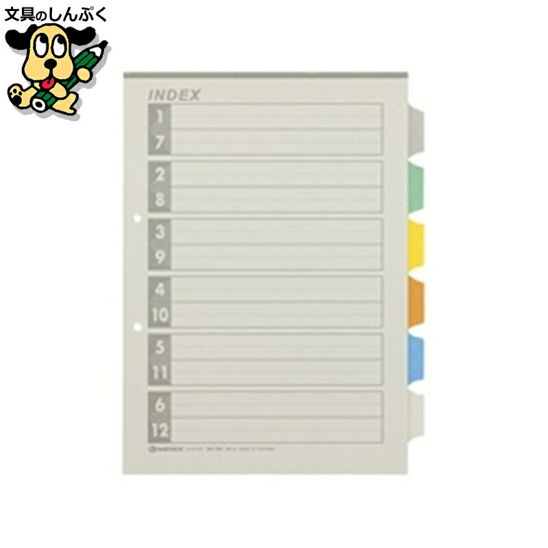 再生インデックスA4S 6色6山10組 D137J-6Y SV