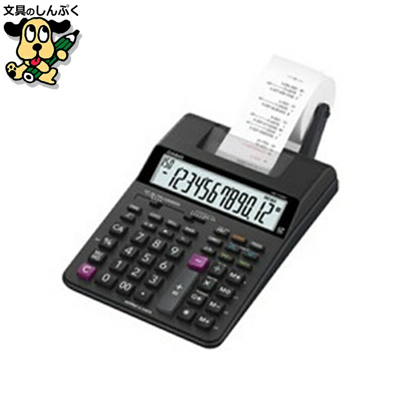 プラス・マイナスがひと目で分かる2色印字タイプ。●外寸（幅）[mm]：165●外寸（奥）[mm]：295●外寸（高）[mm]：64.6●質量[g]：570●桁数[桁]：12●印字紙幅：57〜58mm●付属品：インクローラー、58mm幅ロールペーパー、単3形乾電池×4本●電源数：2電源●表示数字高[mm]：19●算式通り方式／加算器方式：加算器方式●印字色：2色（赤・黒）●早打ち対応：○●税計算機能：○●電源：単3形乾電池×4本（付属）またはACアダプタ（別売
