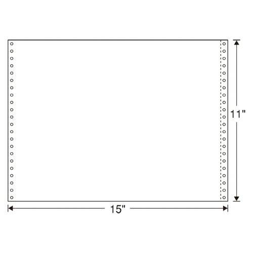 白紙ストックフォーム 15X11 2000枚 日本通信紙