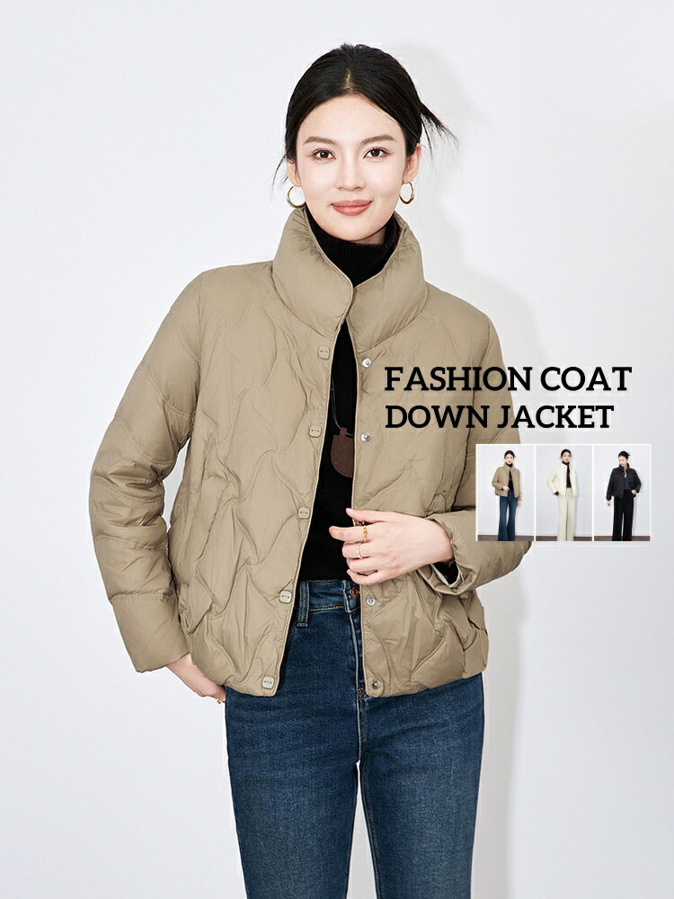品質良い あったか 新着 3色 防寒対策 レディース コート ダウンコート ダウンジャケット ショート丈ジャケット 立ち襟 シングルブレスト カジュアル 小柄 無地 エレガント お出かけ 通勤 パーティー 軽量 20代30代40代 S M L