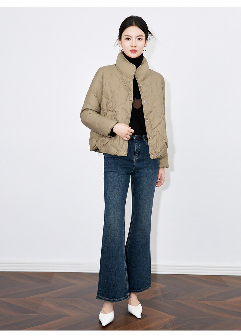 品質良い あったか 新着 3色 防寒対策 レディース コート ダウンコート ダウンジャケット ショート丈ジャケット 立ち襟 シングルブレスト カジュアル 小柄 無地 エレガント お出かけ 通勤 パーティー 軽量 20代30代40代 S M L