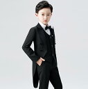 タキシード【高品質】紳士 2色 黒 レッド 5点セット 演奏会 演出 ピアノ 写真撮り 撮影服 高級 キッズ用スーツ エレガント 子供スーツ 新年 お祝い 上下...