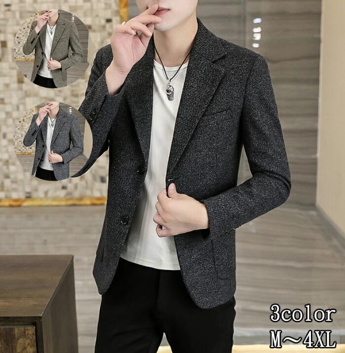 「送料無料」ブレザー メンズスー