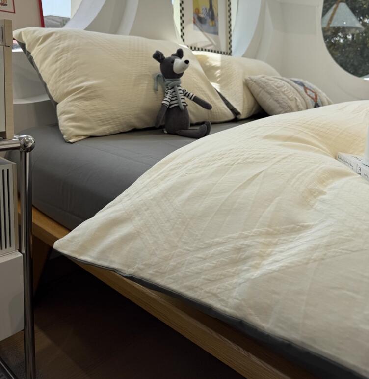 送料無料 寝具カバーセット 掛け布団カバー 布団カバーセット フラットシーツ/ボックスシーツ韓国風 防..