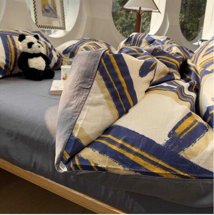 送料無料 寝具カバーセット 掛け布団カバー 布団カバーセット フラットシーツ/ボックスシーツ韓国風 防..