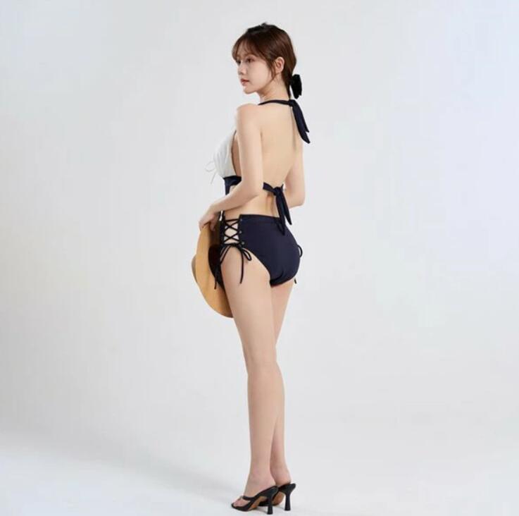 水着 カジュアル 体型カバー ワンピース スイムウェア レディース 夏 海 プール リゾート レジャー 韓国