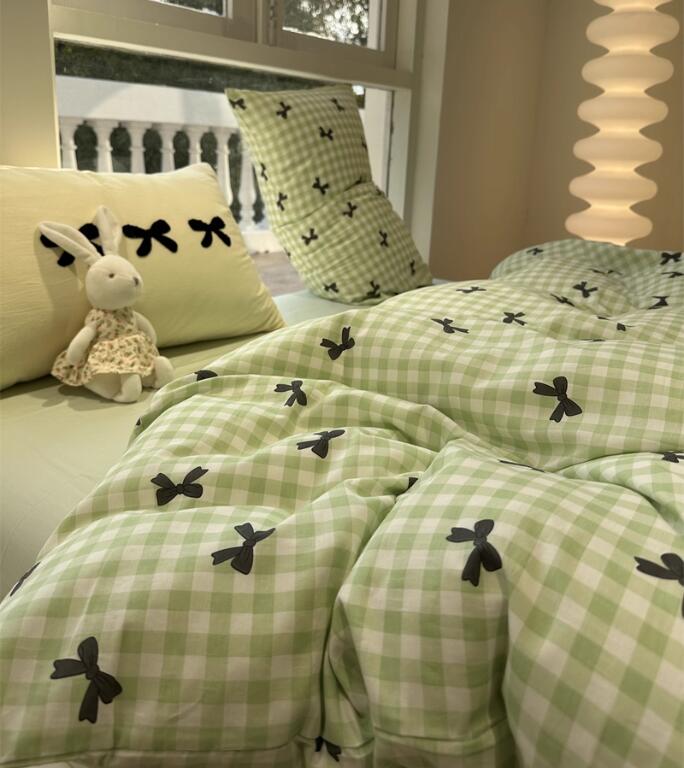 送料無料 寝具カバーセット 掛け布団カバー 布団カバーセット フラットシーツ/ボックスシーツ韓国風 防..