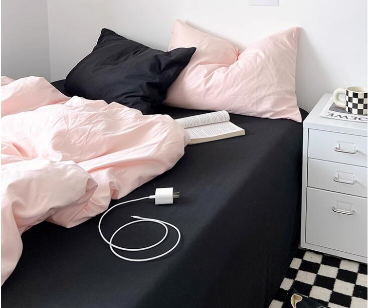 送料無料 寝具カバーセット 掛け布団カバー 布団カバーセット フラットシーツ/ボックスシーツ韓国風 防..