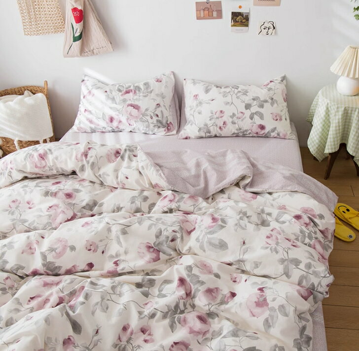 送料無料寝具カバーセット 掛け布団カバー 布団カバーセット フラットシーツ/ボックスシーツ韓国風 防菌防カビ 洗える 四季通用 3/4点セット シングル セミダブル ダブル 枕カバー 肌触り良い 柔らか 吸湿 通気 綿100% 切り替え 1.2m/1.5m/1.8m/2.0m