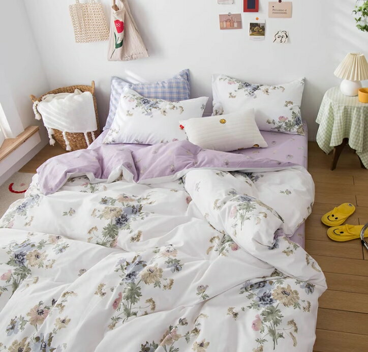 送料無料寝具カバーセット 掛け布団カバー 布団カバーセット フラットシーツ/ボックスシーツ韓国風 防..