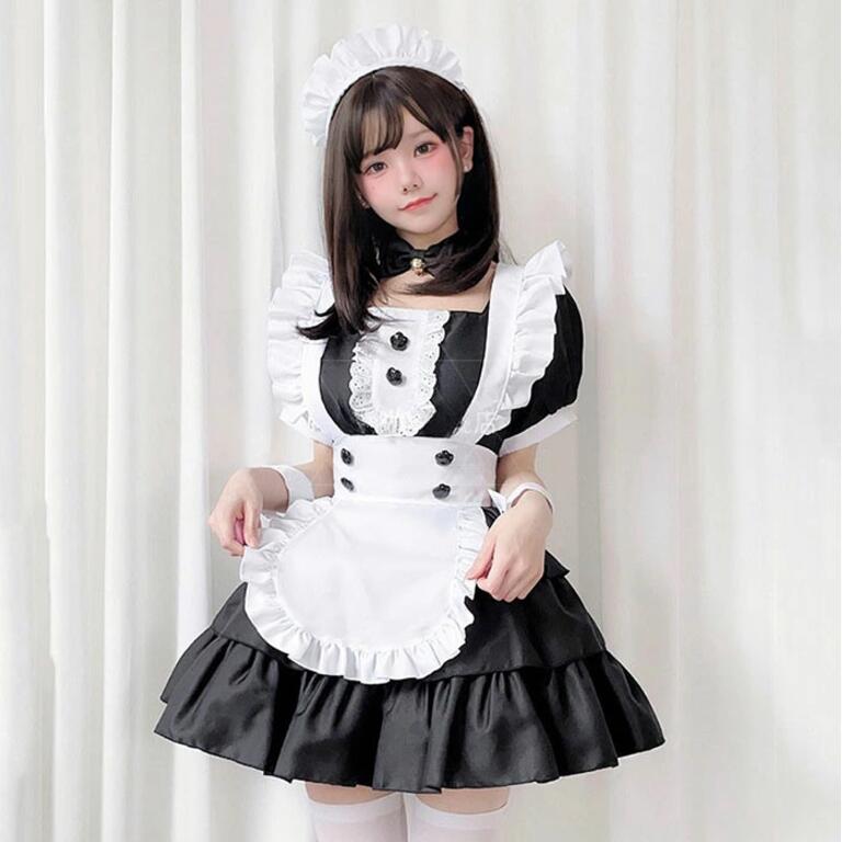 乐天商城 - 送料無料 ハロウィン コスプレ レディース メイド 仮装 衣装 女性 可愛い ハロウィンコスプレ ワンピース レディース 大人 ハロウィン仮装 コスプレ衣装 正統派メイド こすぷれ コス 男ウケ セクシー 大きいサイズ ゴスロリ エプロンドレス ハロウィン衣装