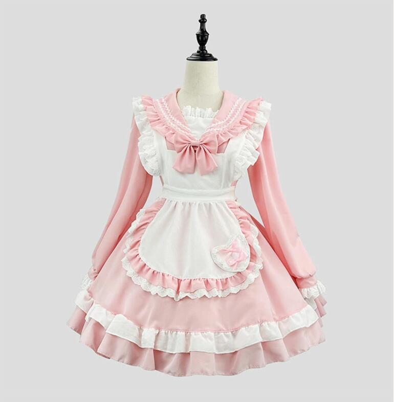 Rakuten - 送料無料 ハロウィン コスプレ レディース メイド 仮装 衣装 全2色 長袖 女性 可愛い ハロウィンコスプレ ワンピース レディース 大人 ハロウィン仮装 コスプレ衣装 正統派メイド こすぷれ コス 男ウケ セクシー 大きいサイズ ゴスロリ エプロンドレス ハロウィン衣装