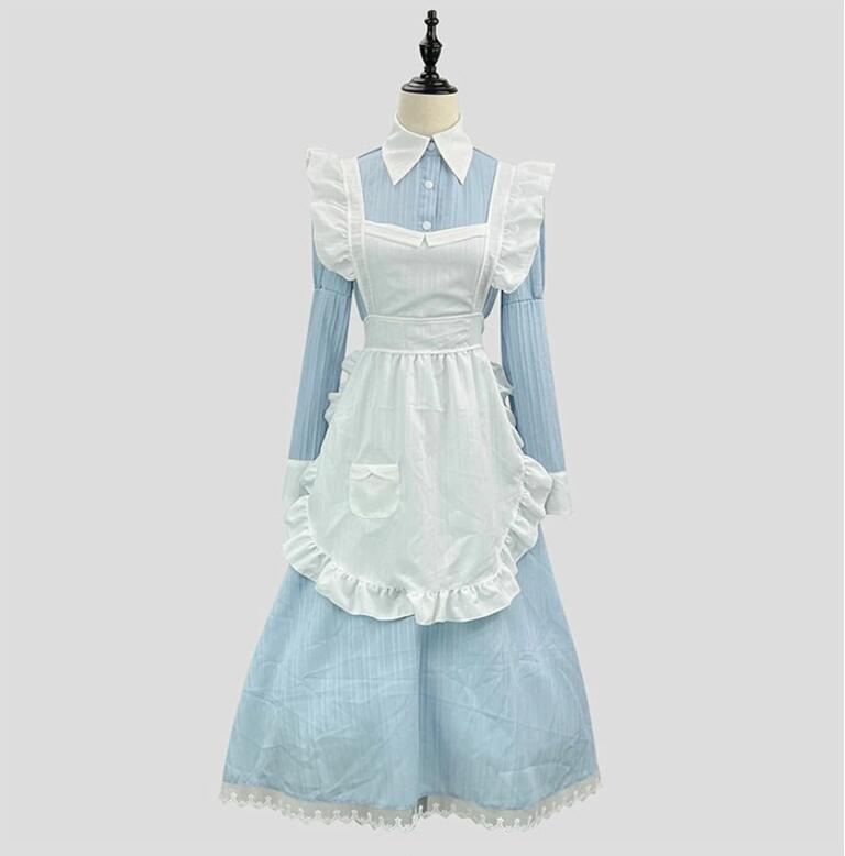 Rakuten - 送料無料 ハロウィン コスプレ レディース メイド 仮装 衣装 ロング丈 長袖 女性 可愛い ハロウィンコスプレ ワンピース レディース 大人 ハロウィン仮装 コスプレ衣装 正統派メイド こすぷれ コス 男ウケ セクシー 大きいサイズ ゴスロリ エプロンドレス ハロウィン衣装