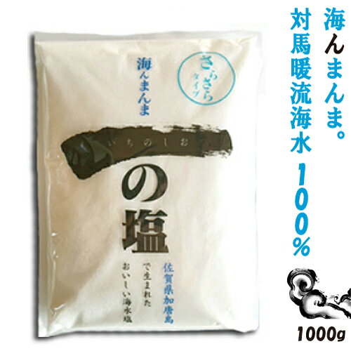 食塩 一の塩 1Kg(さらさらタイプ)【宅配便・送料無料】ミネラル 60種類以上 天然塩国産 塩 健康塩 海水塩ソルト 食塩安心 安全 低価格 調味料脱水症状 熱中症 対策 成人病予防