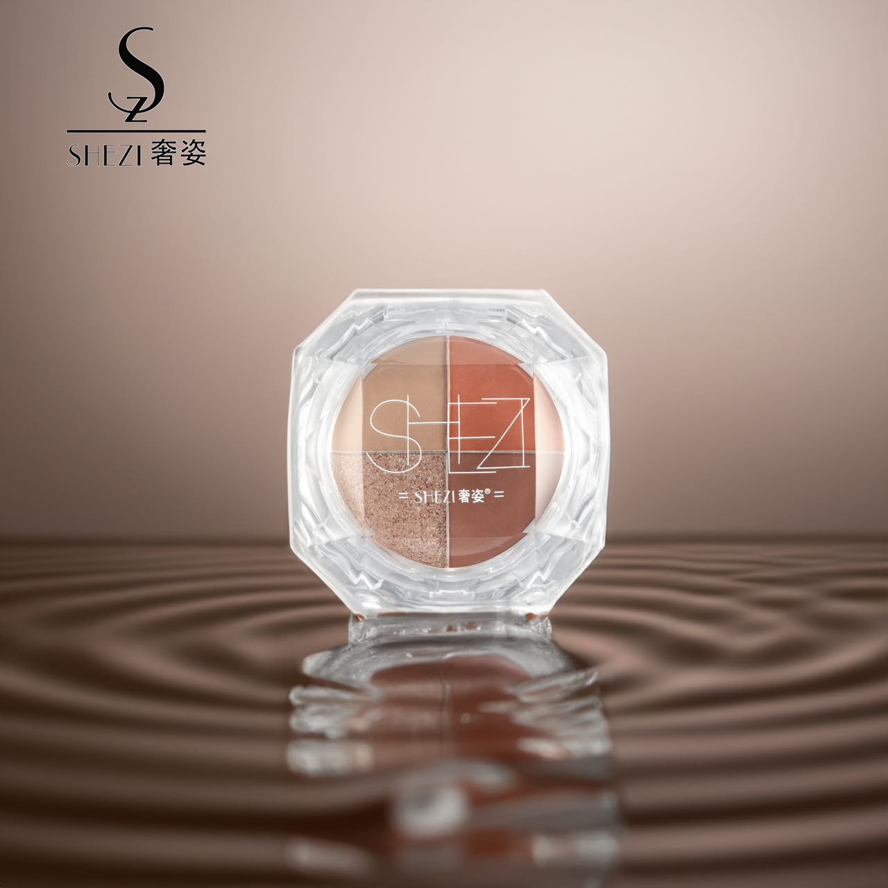 【マラソン期間中ポイント10倍】SHEZI 4色アイシャドウ 4色パレット アイシャドウパレット 定番ブラウン 中国コスメ 中国メイク ギフト クリスマス 誕生日 お祝いのサムネイル