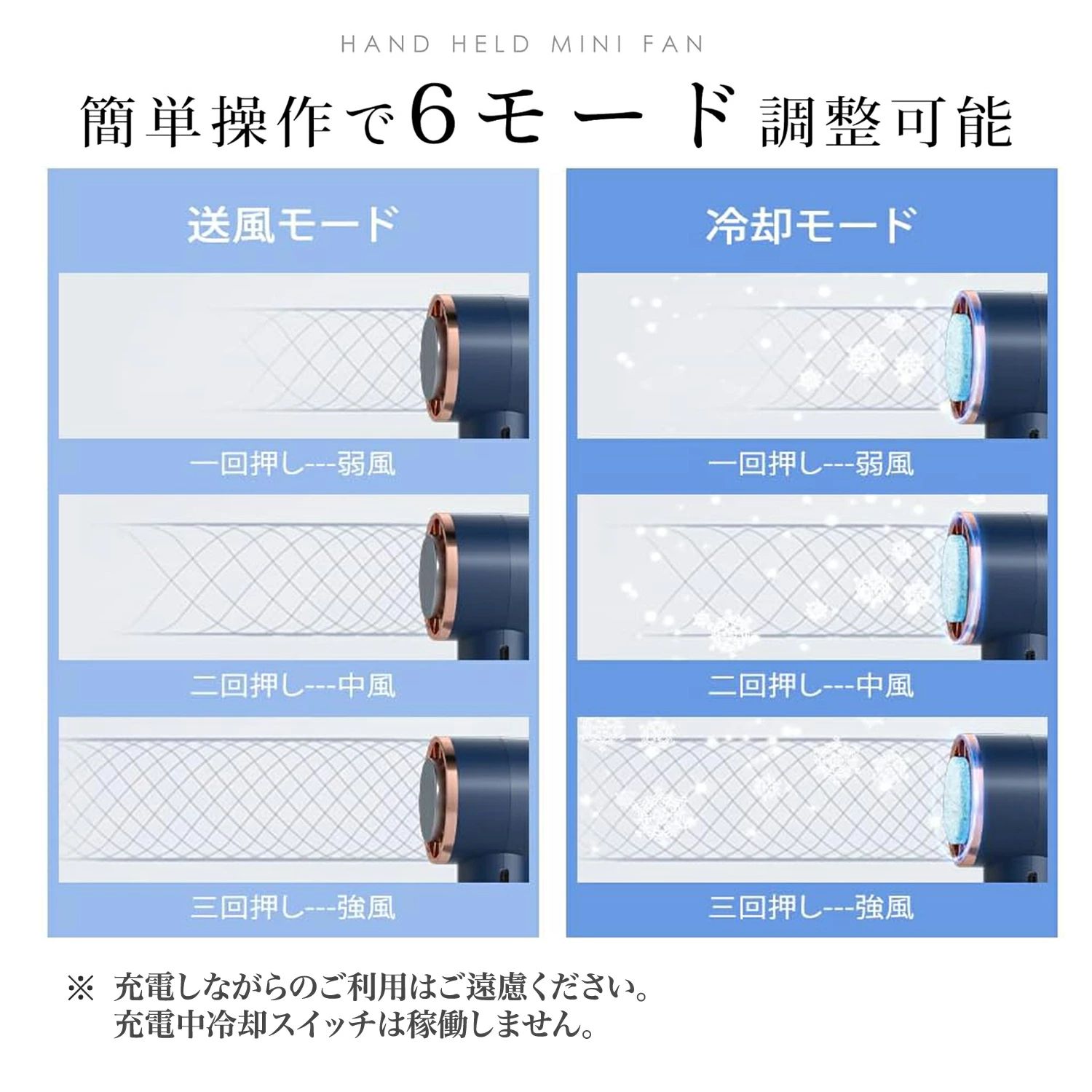 【★全店舗ポイント5倍】【最新モデル ミニファン 接触冷感 急速冷却】 ハンディファン 冷却プレート付き 強力 携帯扇風機 小型 卓上扇