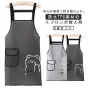 TPU 撥水 防水エプロン 防油 2点セット 作業用 レディース カフェエプロン メンズ 2点セット 耐塩素 前掛けエプロン 完全防水 おしゃれ かわいい 保育...