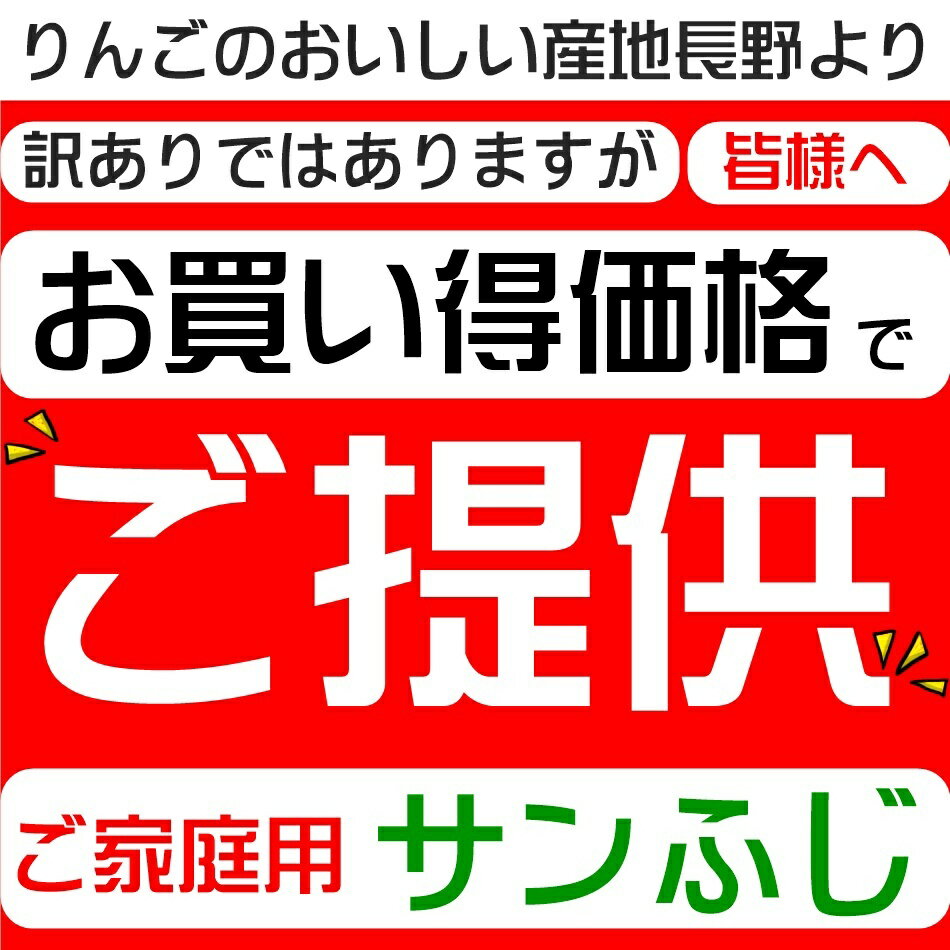 信州サンふじりんご10kg地元店産地直送ご家庭用サンふじりんご