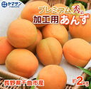 予約 加工用あんず 秀品 約2kg 長野県千曲市産 高級 プレミアム 6月下旬~7月中旬出荷【送料無料】クール便(約500g×4パック入)地元で人気の直売所から...