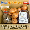 【送料無料】北海道産玉じゃがセット4kg箱＋信州みそ1kg＆特製だし