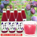 長野県産プルーンジュース 果汁60% のみやすい 6本セット(専用箱入) 瓶 720ml 信州産プルーンたっぷりですっきり飲みやすい味わい ぷるーん プルーン ジュース 長野産 ポリフェノール 産直市場ヤマサン