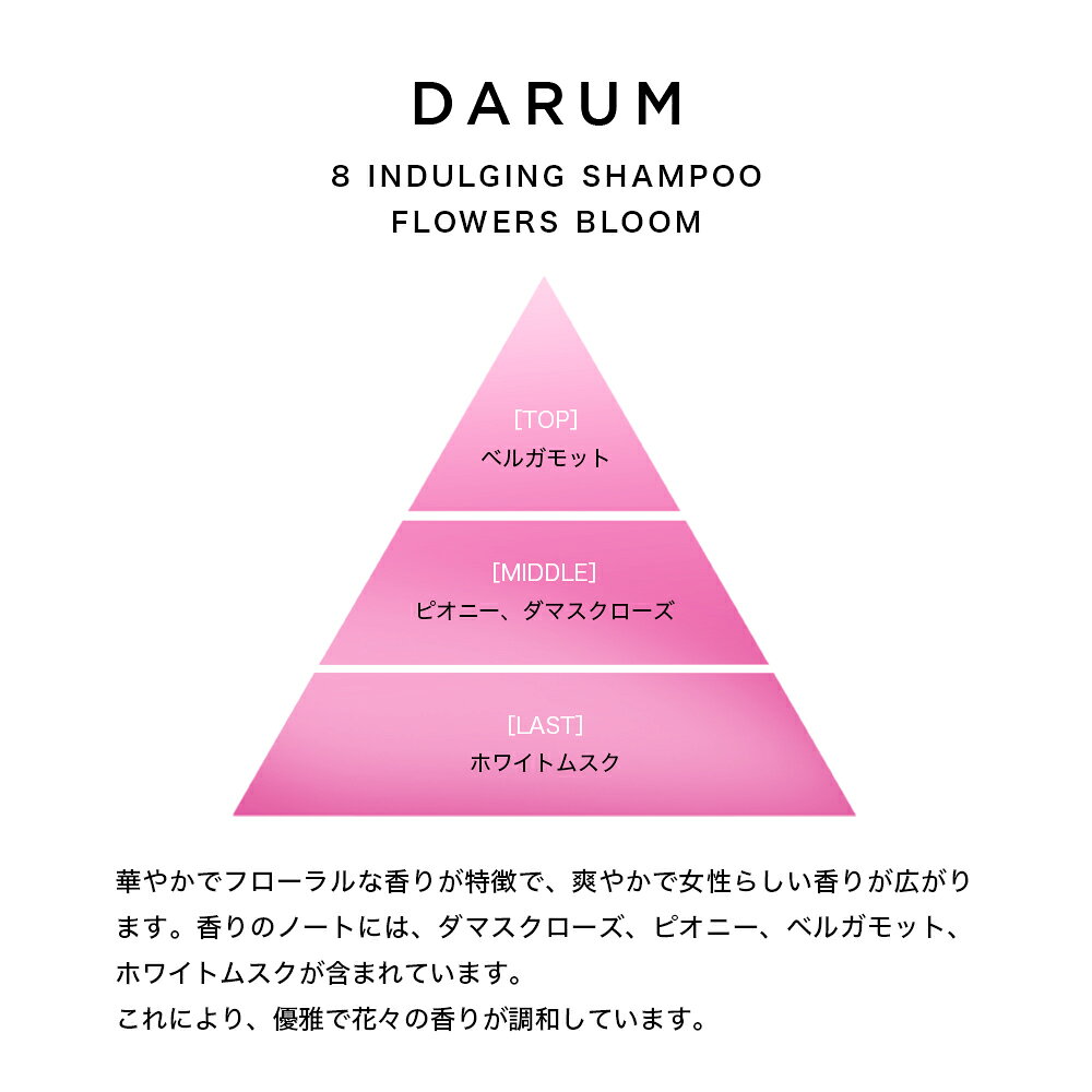 【 DARUM 】 エイトインダルジングシャンプー ( 300ml ) 濃密泡アミノ酸シャンプー レディース アミノ酸シャンプー ノンシリコン(ダマスクローズ&ピオニーの香り) shintol-10001543 MONARCH 楽天市場店 サンプル画像3