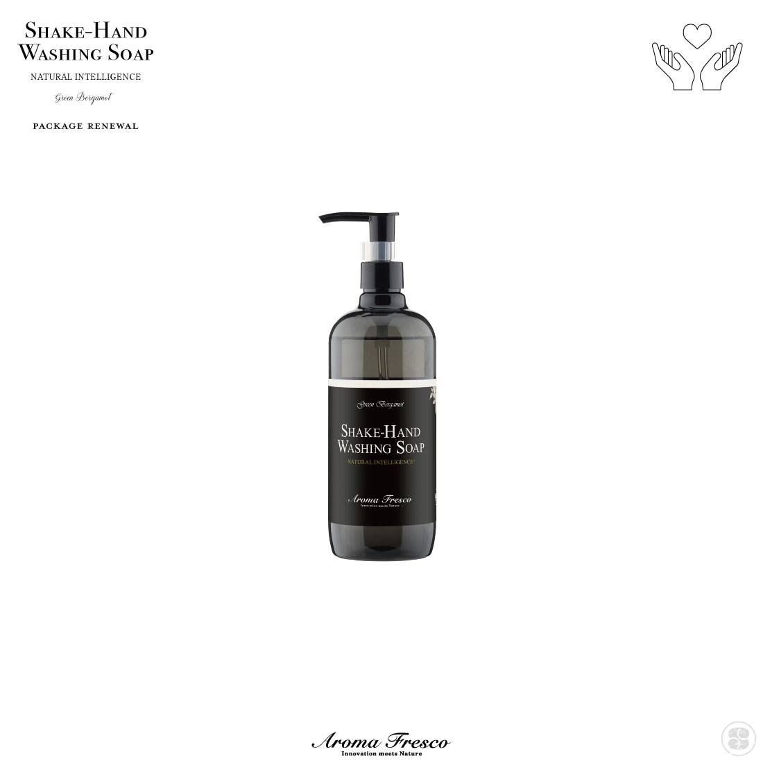 【店舗クーポン発行中！】Aroma Fresco/Shake-Hand Washing Soap/Green Bergamot/アロマフレスコ/シェイクハンド ウオッシングソープ/グリーン・ベルガモット/480ml/ハンドソープ/手洗い/風邪予防/Made in Japan/日本製