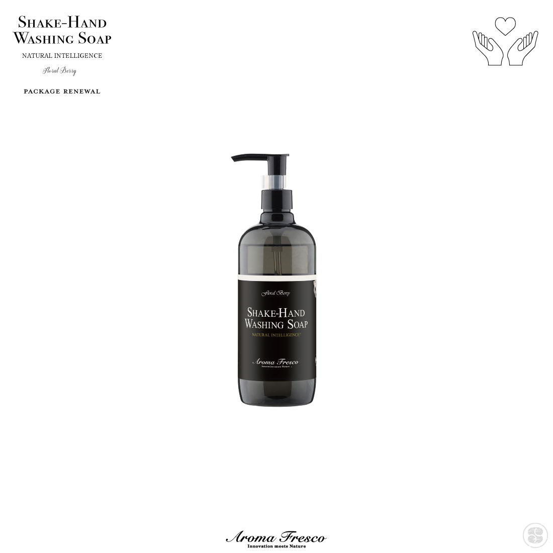 【店舗クーポン発行中！】Aroma Fresco/Shake-Hand Washing Soap/Floral Berry/アロマフレスコ/シェイクハンド ウオッシングソープ/フローラル・ベリー/480ml/ハンドソープ/手洗い/風邪予防/Made in Japan/日本製