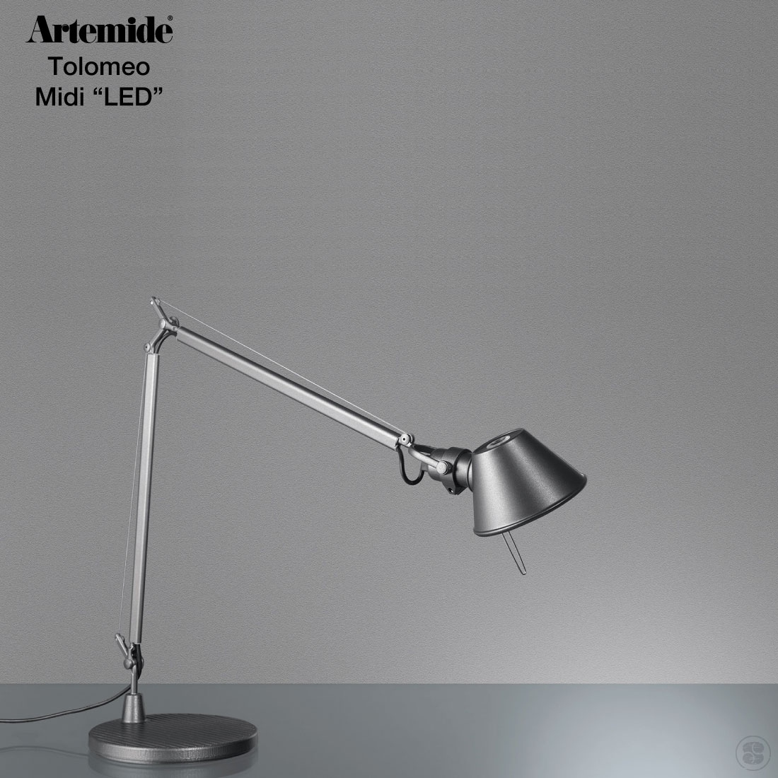 【店舗クーポン発行中】Artemide Tolomeo Midi LED Michele De Lucchi アルテミデ トロメオ ミディ LED仕様 ミケーレ・デ・ルッキ ライト ランプ 照明 リビング テーブル デスク