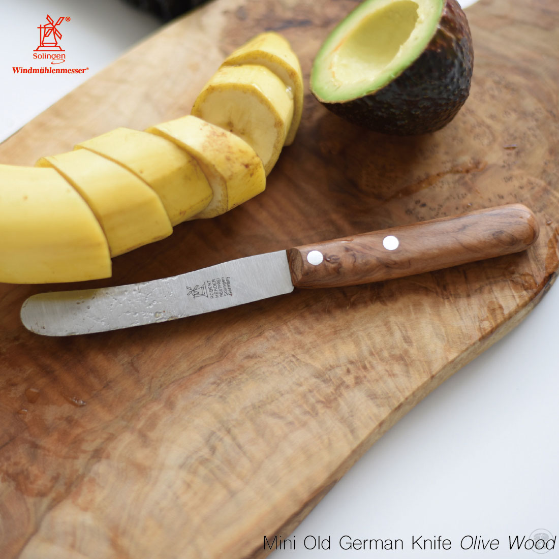 ROBERT HERDER Mini Old German Knife Olive Wood ロベルトヘアダー ミニオールドジャーマンナイフ オリーブウッド ドイツ製