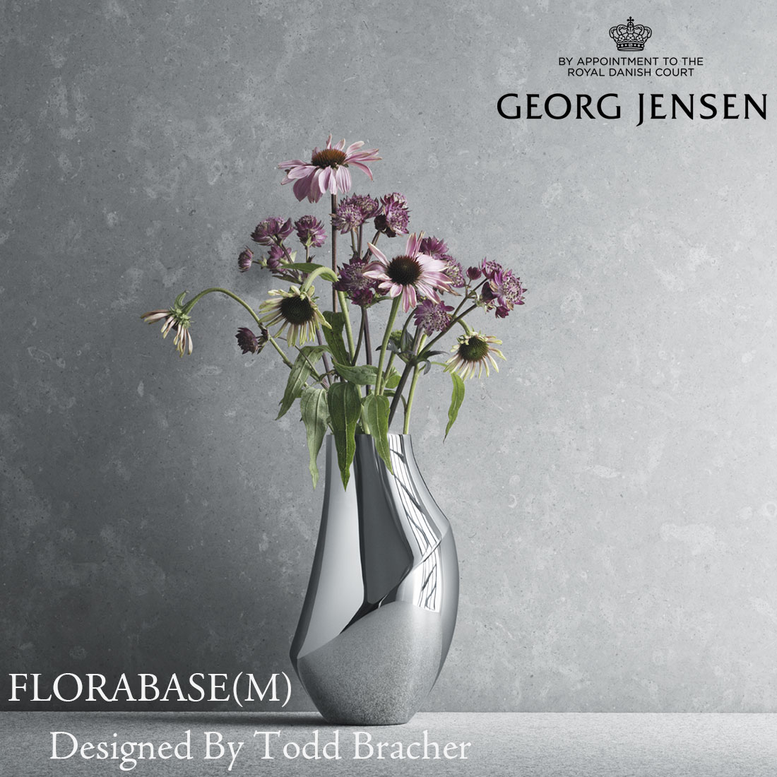 HOLMEGAARD（ホルムガード）DESIGN WITH LIGHT「ポット クリア」H12cm フラワーボウル 花瓶 フラワーベース 花器 北欧 ノルディック インテリア ギフト プレゼント