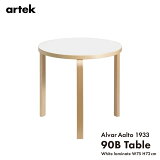 Źޥݥȯartek ƥå TABLE 90B ۥ磻ȥߥ͡ С 75x72cm  ơ֥ Lå  ե ̲