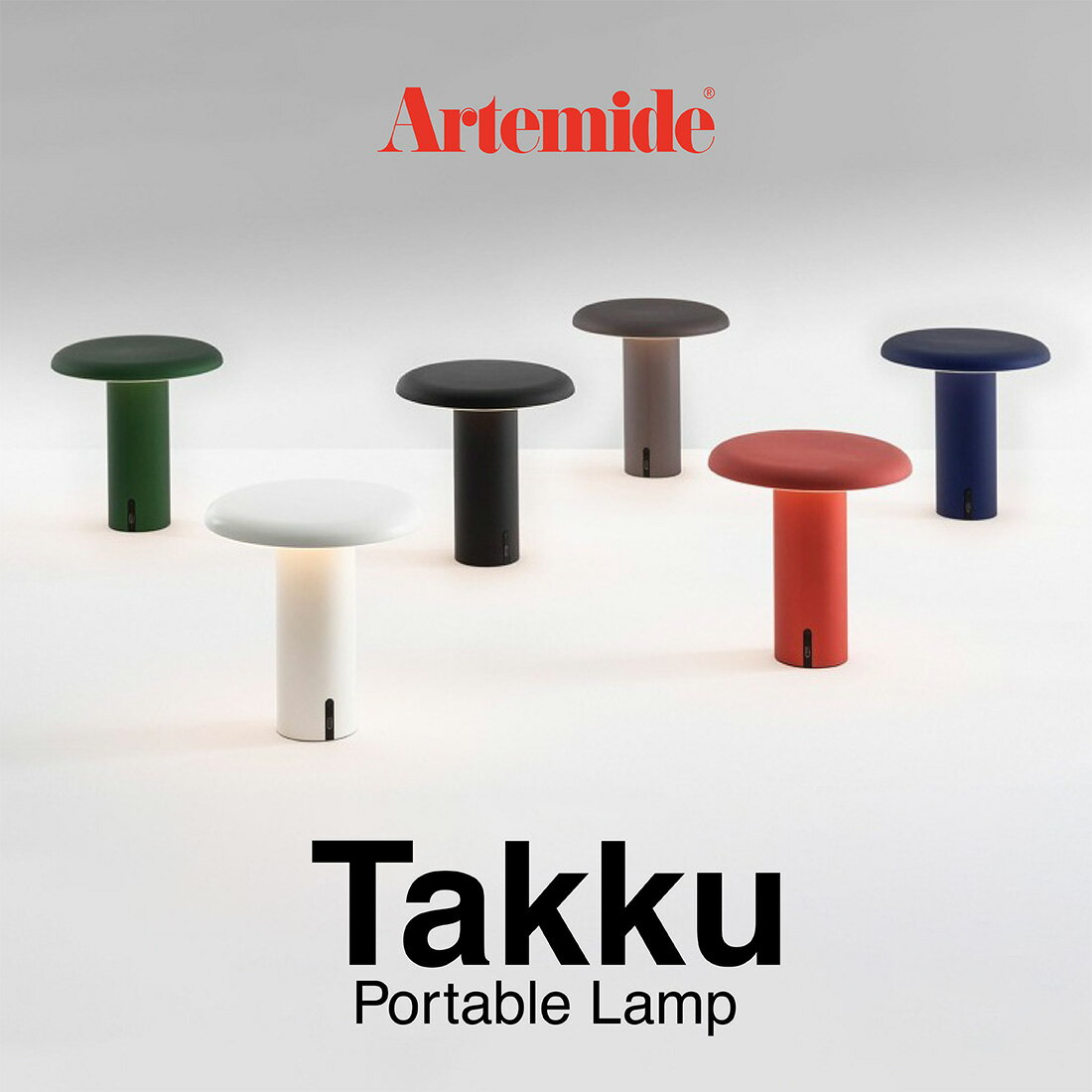 Artemide アルテミデ Takku タック ポータブルライト ランプ 照明 調光