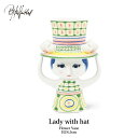 【スーパーSALE】クーポン不可 BJORN WIINBLAD ビヨン・ヴィンブラッド Flower Vase Lady with Hat H24.5cm 54051 北欧 花瓶 フラワーベース