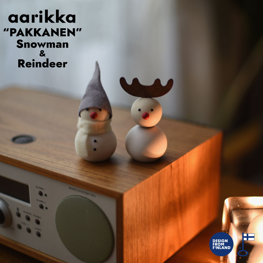 aarikka/アアリッカ　パッカネン　PAKKANEN　クリスマス　雪だるま　トナカイ/Snowman/Reindeer北欧雑貨/インテリア/日本正規代理店品