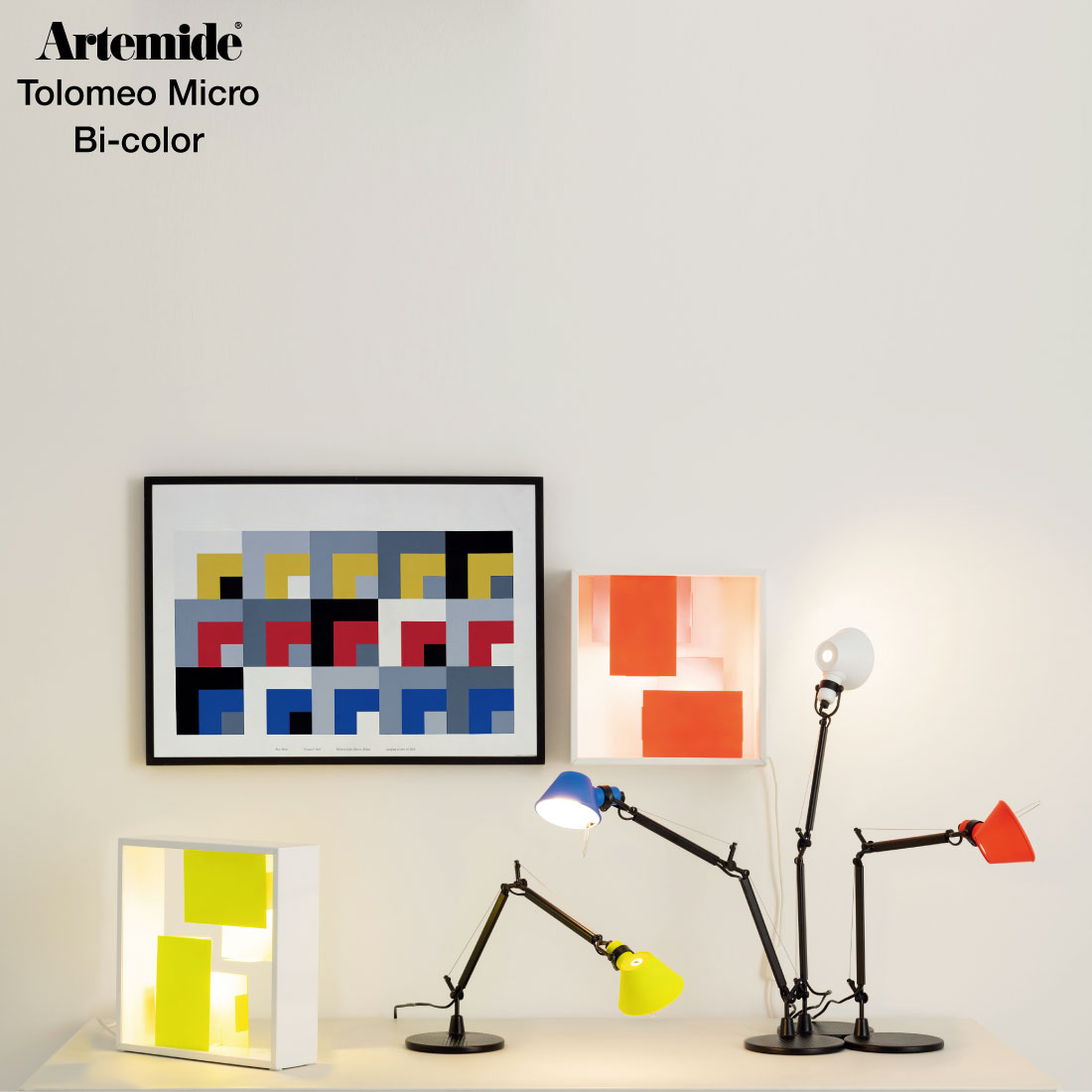 【店舗クーポン発行中】Artemide アルテミデ Tolomeo Micro Bi-color トロメオ ミクロ バイカラー テーブルランプ 電球仕様 ライト 照明 リビング スタンドライト 卓上