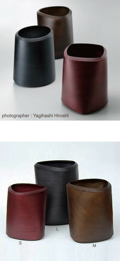 ナチュラル受注生産 ブナコ BUNACO Dust Box Twist3 Size M ダストボックス ツイスト IB-D9241 ゴミ箱/木工品/伝統/手作り/日本製 [3]