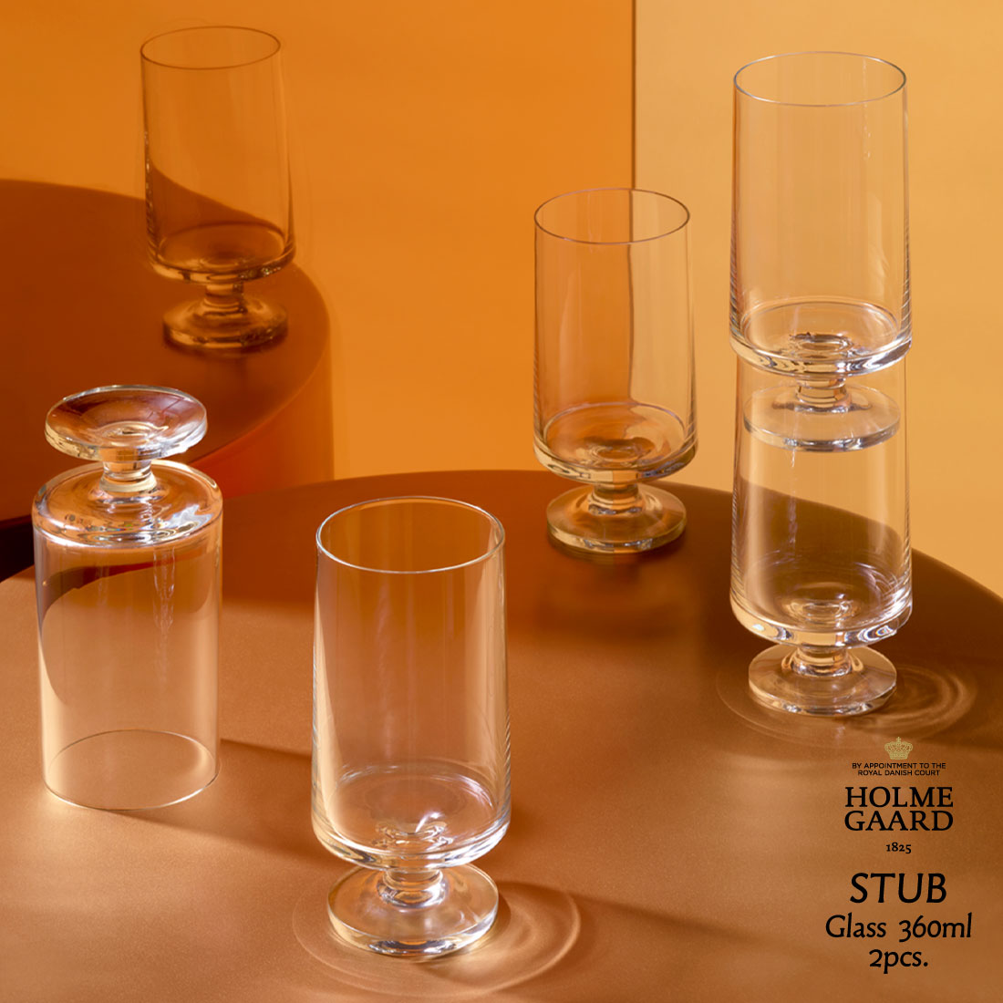 グラス HOLMEGAARD ホルムガード STUB 360ml 2個入り glass GRATHE MEYER ＆ IBI TRIER MORCHスタブ グラス 2個入り グレーテ・マイヤー ＆ イビ・トリア・モーク北欧 デンマーク