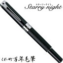 【店舗クーポン発行中】呉竹 くれたけ くれ竹万年毛筆 スターリーナイト 本革 黒 DAY141-4文具 ステーショナリー 筆 ギフト 毛筆 贈答品 490142...