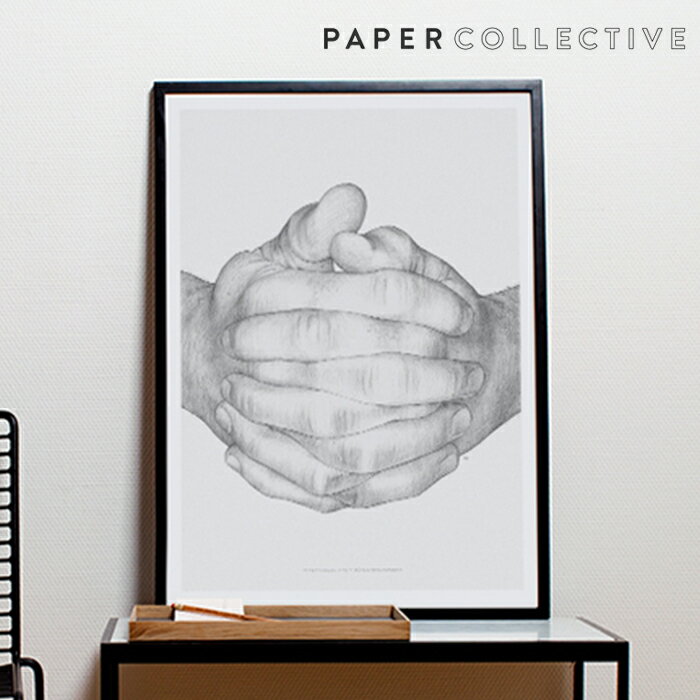 PAPER COLLECTIVE ペーパーコレクティブ ポスター:FOLDED HANDS ホールデッドハンズ 50x70cm