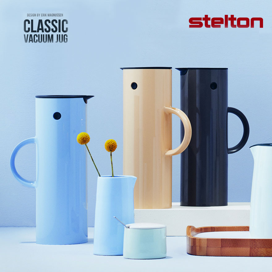 Stelton/ステルトン　em77 クラシック ステルトンのバキュームジャグ　デザイナー：Erik Magnussen壁掛け時計/インテリア/アルミニウム/北欧/ステンレススチール