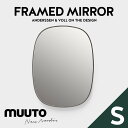 MUUTO/ムート/Framed Mirror small/フレームドミラースモール 美しいカーブのフレームドミラーは、縦横どちらでも設置でき、 置かれた場所にアート作品を飾るような効果をもたらします。 フレームの色だけでなく、鏡面にも美しいカラーバリエーションがございます。 素材 スチール（パウダーコーティング）、ガラスミラー サイズ 幅44cm x 奥行4cm x 高さ59cm 重量 5kg 他のサイズと組み合わせてインテリアとして利用したり、トイレや浴室などの設置にも適した壁掛け型の鏡です。 ANDERSSEN＆VOLLはノルウェーを代表するデザイナーの一つです。 彼らは家具、照明、ホームアクセサリーでの国際的な賞を受賞しています。