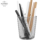 【要エントリ全ポイントback抽選!】KORBO/コルボ BIN18/ワイヤーバスケット手織り/スウェーデン/北欧/カゴ/ステンレス日本正規代理店品(3)