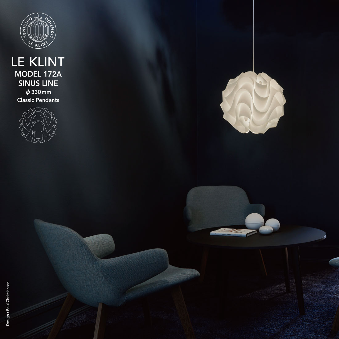 LE KLINT レクリント レ・クリント MODEL172A SINUS LINE Classic Pendants Poul Christiansen Philips Hue Denmark レクリント モデル172A サイナスライン クラシックペンダント ポール・クリスチャンセン フィリップス・ヒュー 照明 LED 北欧 デンマーク