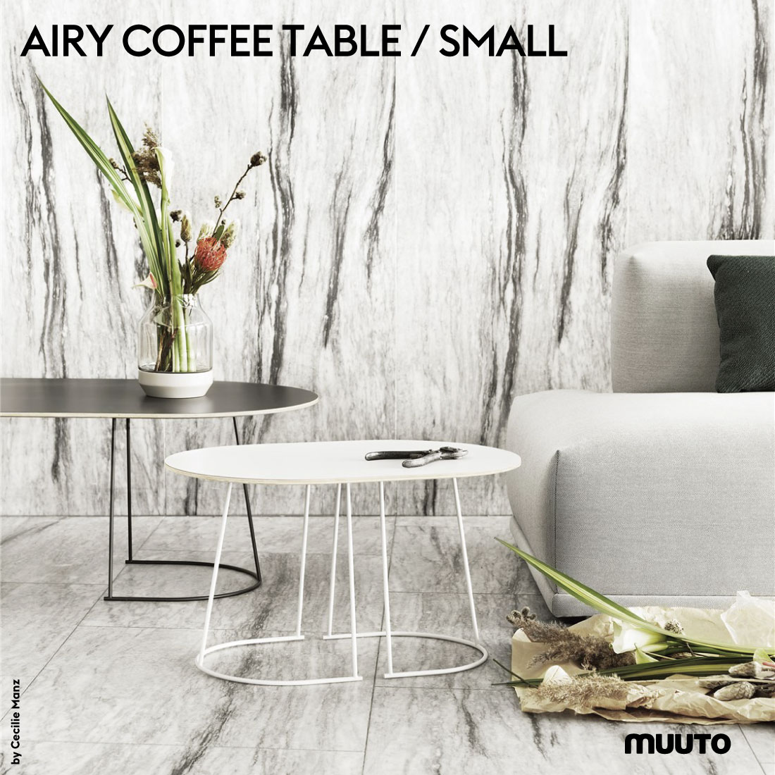 Muuto ムート AIRY COFFEE TABLE SMALLエアリーコーヒーテーブル Sサイズ プライウッド FENIXラミネート Cecilie Manz セシリエ・マンツ