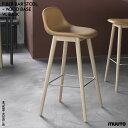 Muuto [g FIBER BAR STOOL WOODBASE with BACKREST ISKOS-BERLIN [g t@Co[ o[Xc[ Ebhx[X wt CXRXEx