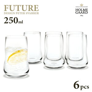 HOLMEGAARD 　FUTURE タンブラー 250ml《6pcsセット》　4302370ホルムガード　ピーター・スヴェア/PETER SVARRER/グラス/レモン水/北欧