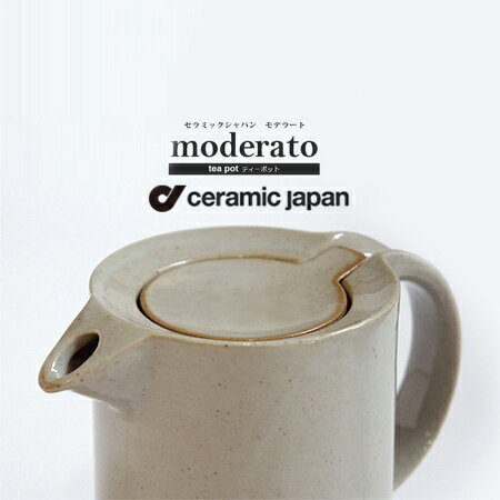 【要エントリ全ポイントback抽選!】【茶葉プレゼント】ceramic japan moderato モデラート tea pot ティーポット 500ml セラミック・ジャパンお茶 紅茶 白 カフェ キッチン 陶器 磁器 荻野克彦